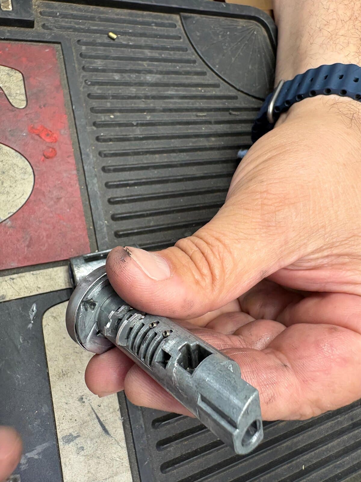 Camaro ignition cylinder disassembly