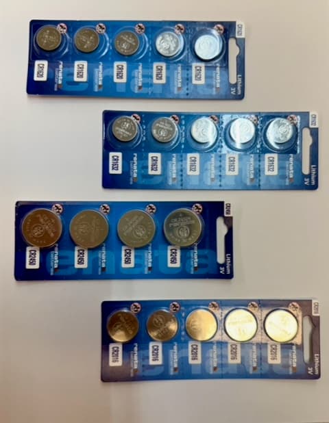 Key fob batteries and locksmith battery replacement services at Okey Locksmith store