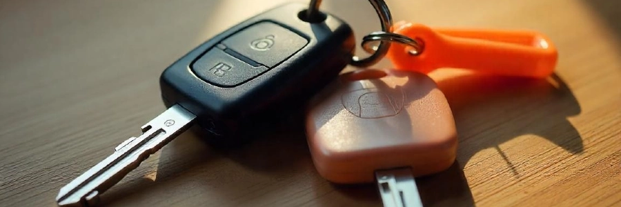 Image of car keys for a delivery van