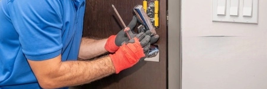 Locksmith Disassembling Modern Deadbolt Locks
