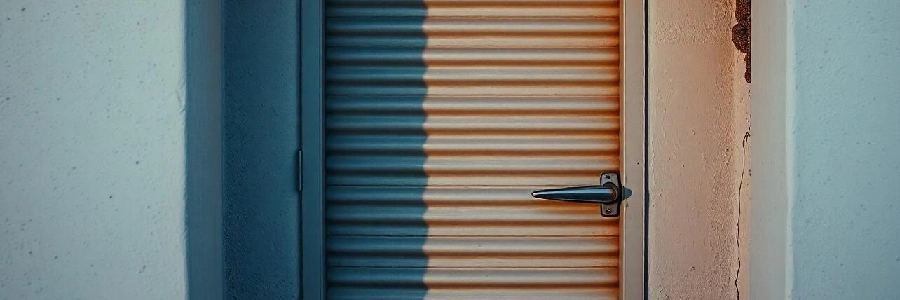 Metal door home security system