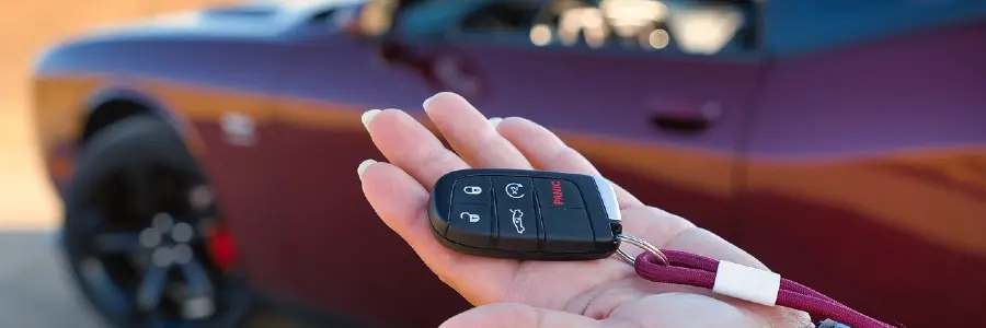 Replacing the battery of your car key is quick at Okey Locksmith