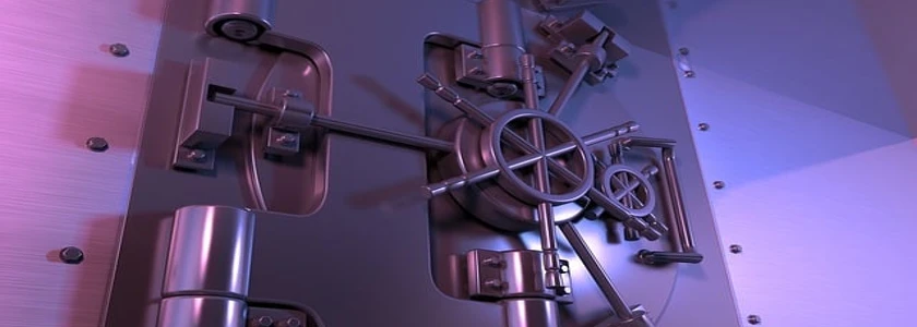 Safe made from fire retardant material