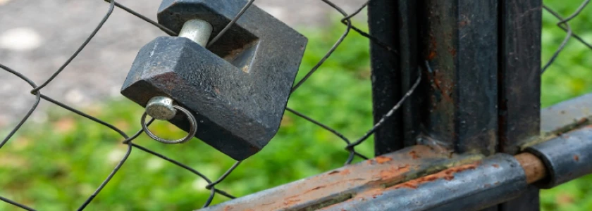 deadbolt lock on gate