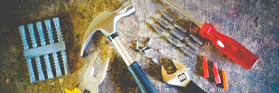 most common ways to fix garage is with basic tools