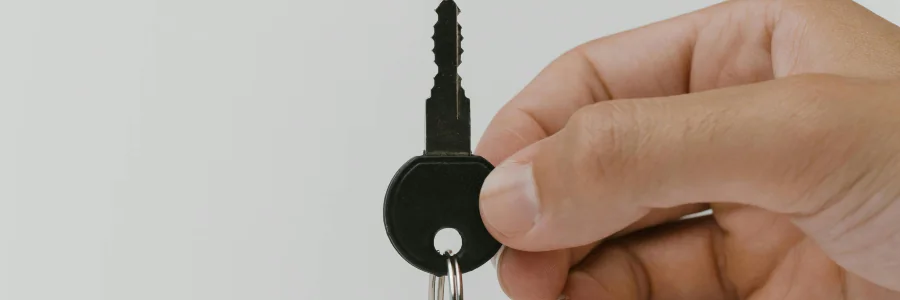 person holding master key
